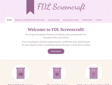 Tablet Screenshot of fdlscreencraft.com